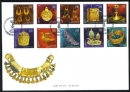 Decorative art of Armenian jewelry, set of 10